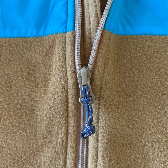 Mint condition Cotopaxi Mustard Fleece Jacket with Blue Stripes - Picture 5 of 7